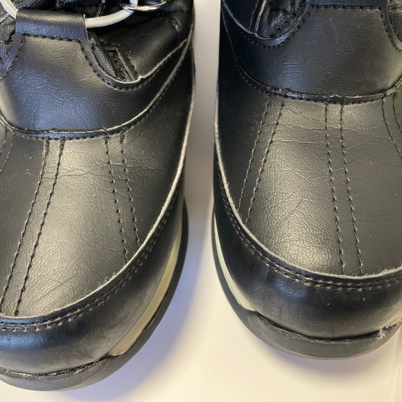 Lands End Youth 487526 Hillary Tall Snow Winter Boots sz 3m Faux Fur Black - Picture 9 of 10